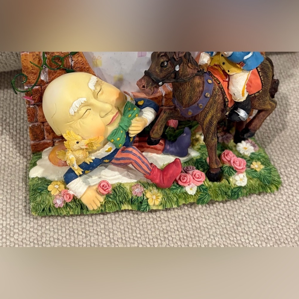 Vintage Mother Goose Humpty Dumpty Nursery Rhyme Photo Frame Resin Decor - Picture 4 of 7
